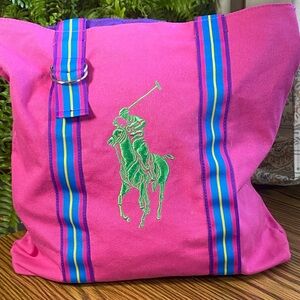 Ralph Lauren Canvas Polo Tote